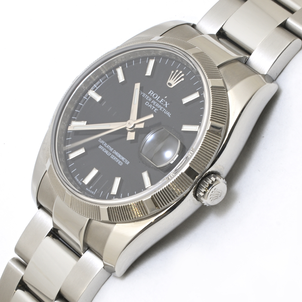 ロレックス パーペチュアルデイト 115210 自動巻 SS 2007年頃(Z番) メンズ