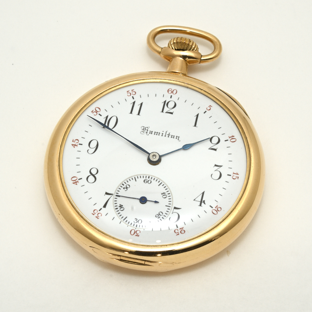 ハミルトン 懐中時計 K14 手巻 1920年代 アンティーク
