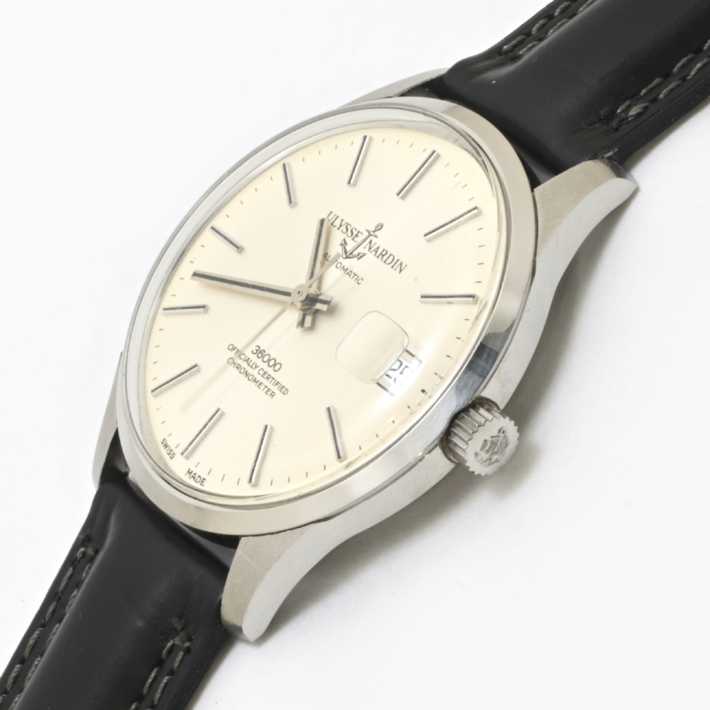 ユリスナルダン　36000 クロノメーター　REF.A.261　CAL.NB 11 QU　自動巻　SS  1970年代　メンズ