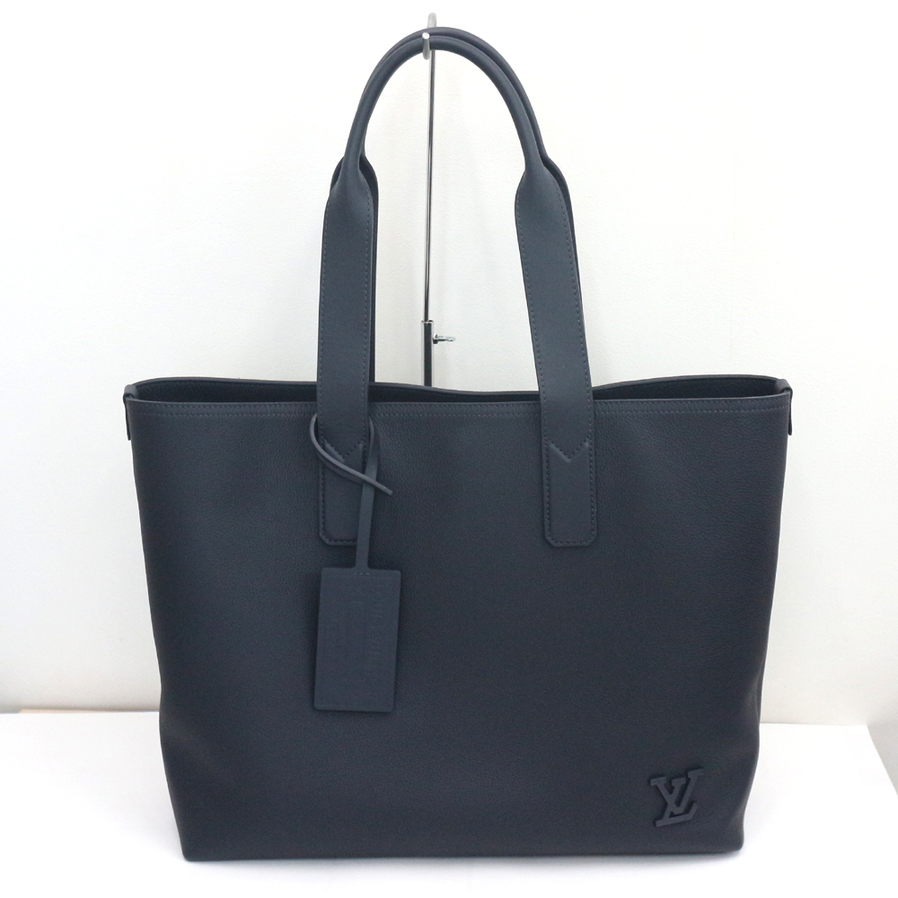 ルイヴィトン   パイロット トートバッグ LV アエログラム･レザー/インクブルー M11598