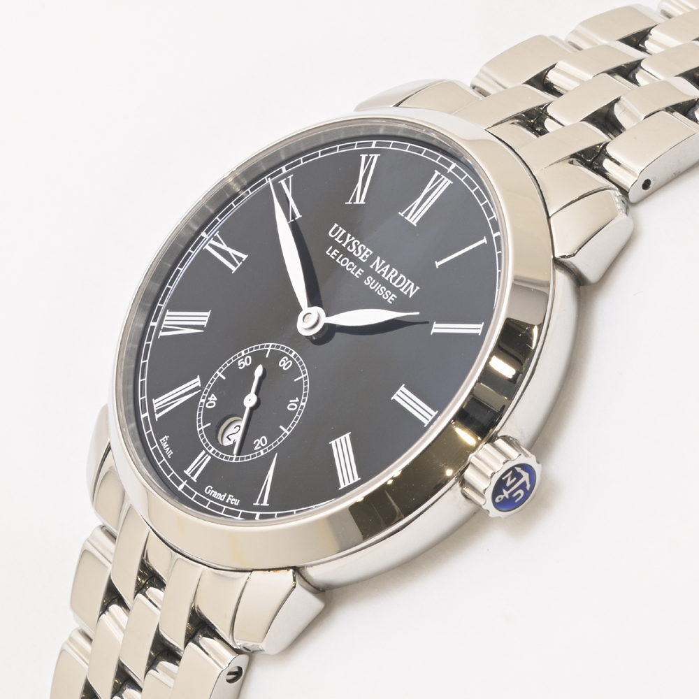 ユリスナルダン クラシコ マニュファクチュール 3203-136/E2 自動巻 SS グラン・フー文字盤 メンズ