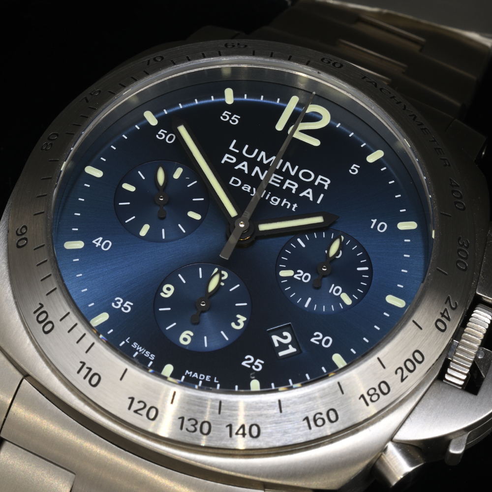 パネライ ルミノール クロノグラフ デイライト PAM00327(OP6779) チタン 自動巻 OOR番 メンズ