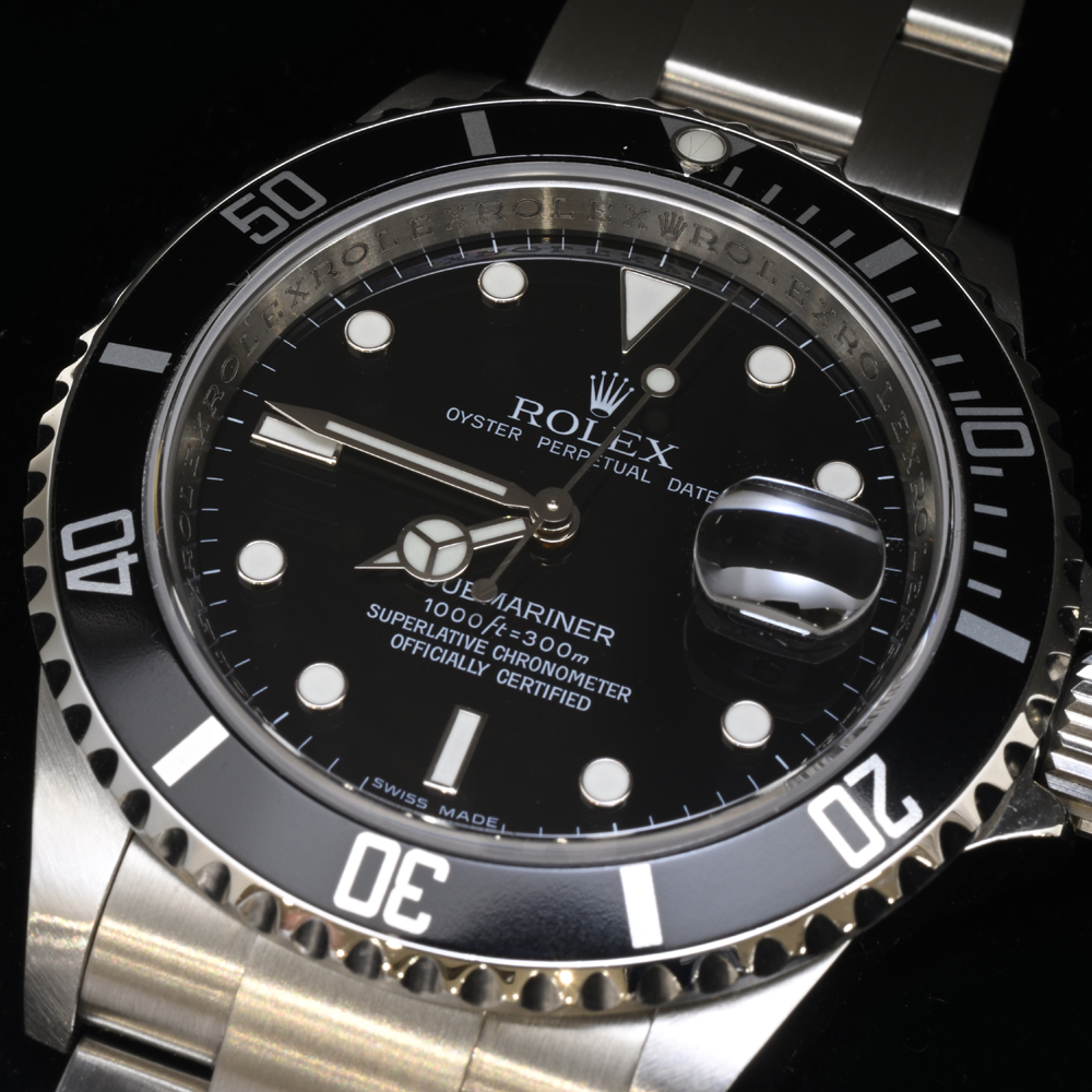 ロレックス サブマリーナ 16610 自動巻 SS 2007年頃(M番) ギャラ付 付属品一式 メンズ