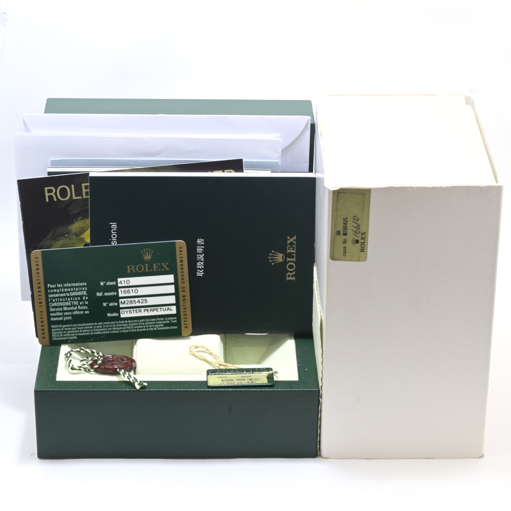 ロレックス サブマリーナ 16610 自動巻 SS 2007年頃(M番) ギャラ付 付属品一式 メンズ