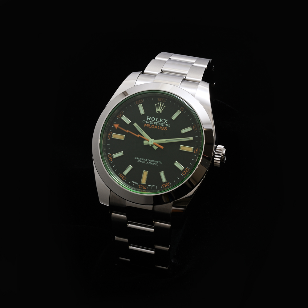 ロレックス ミルガウス 116400GV 自動巻 SS ギャラ付(2022/4) メンズ