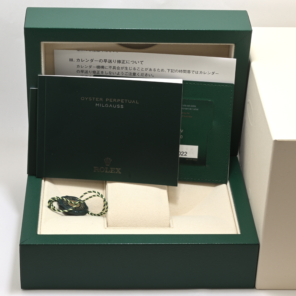 ロレックス ミルガウス 116400GV 自動巻 SS ギャラ付(2022/4) メンズ