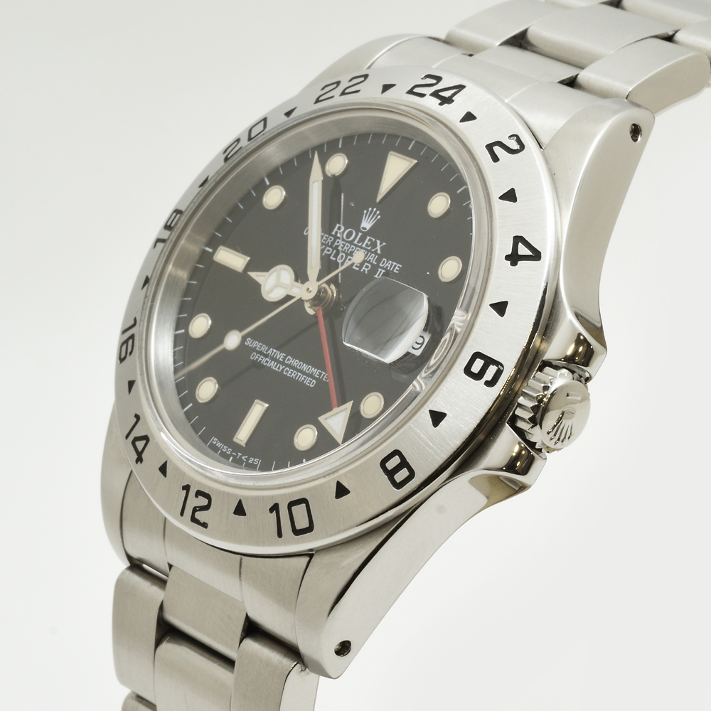 ロレックス 16570 エクスプローラー2 トリチウム 1990年頃 E番 SS 自動巻 メンズ