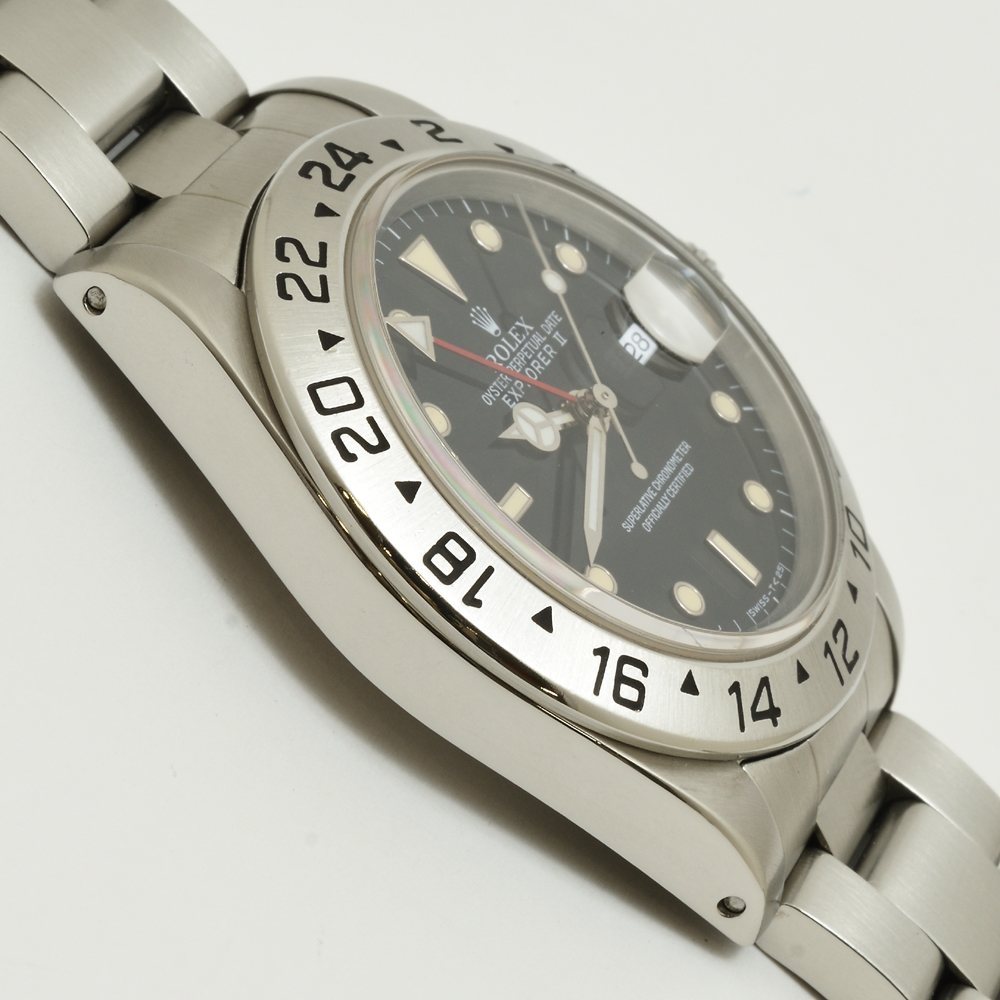 ロレックス 16570 エクスプローラー2 トリチウム 1990年頃 E番 SS 自動巻 メンズ