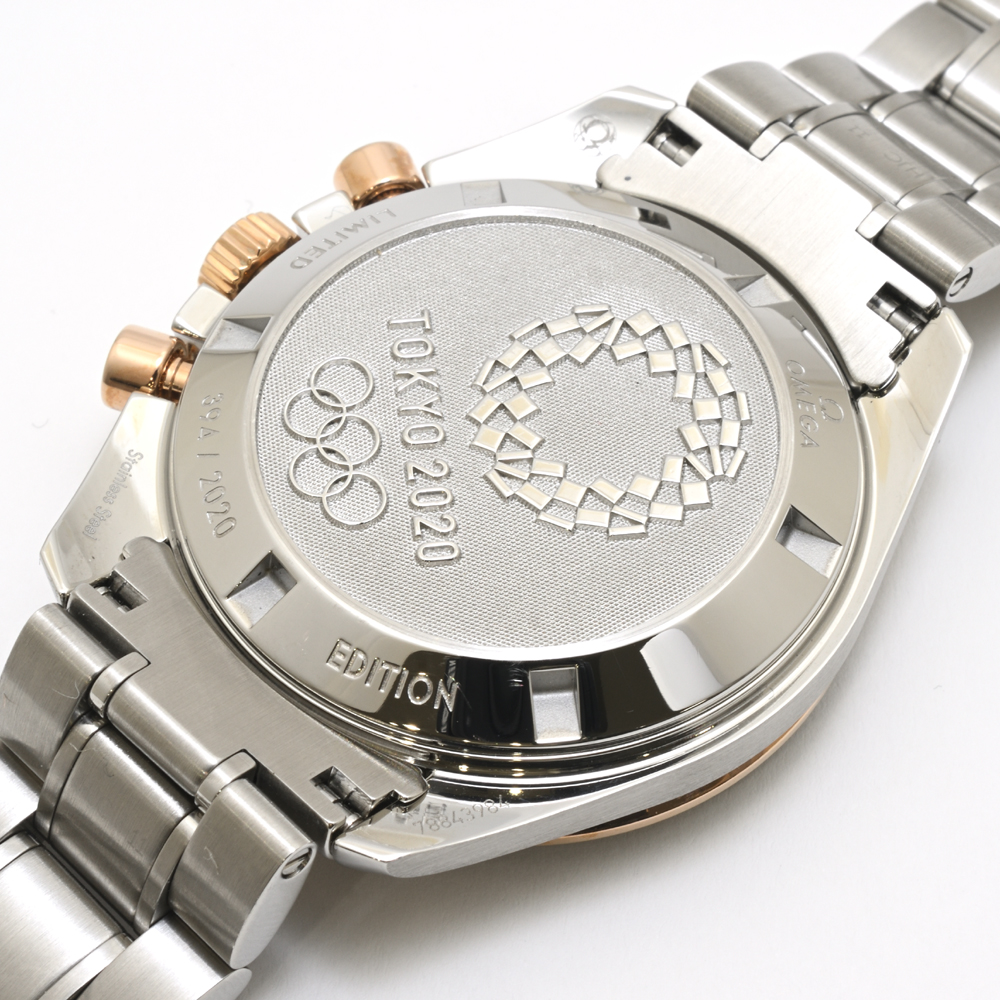 オメガ スピードマスター 522.20.42.30.06.001 東京 2020 リミテッドエディション 2020本限定 手巻 PG(セドナゴールド)/SS メンズ