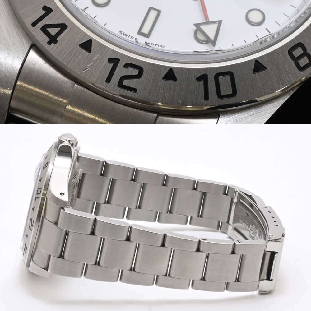 ロレックス エクスプローラー2 自動巻 SS 16570 中古A+ ギャラ付 2000年頃(P番) メンズ