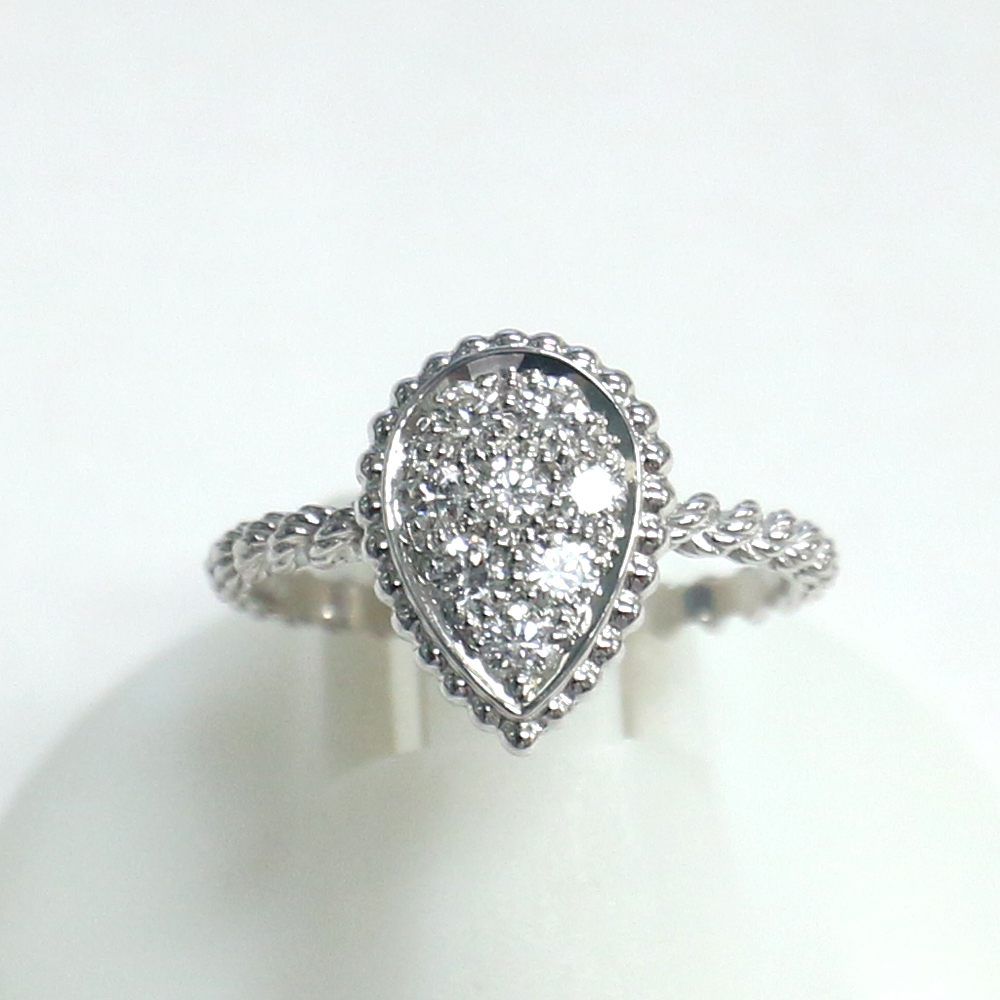 ブシュロン セルパンボエム リング スモール #52(約11号) K18WG 8Pダイヤモンド JRG02148