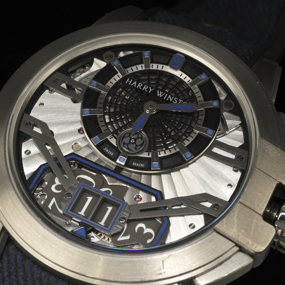 ハリーウィンストン HARRY WINSTON プロジェクトZ11 OCEABD42ZZ001 シルバー文字盤 ザリウム/ラバーストラップ メンズ 腕時計