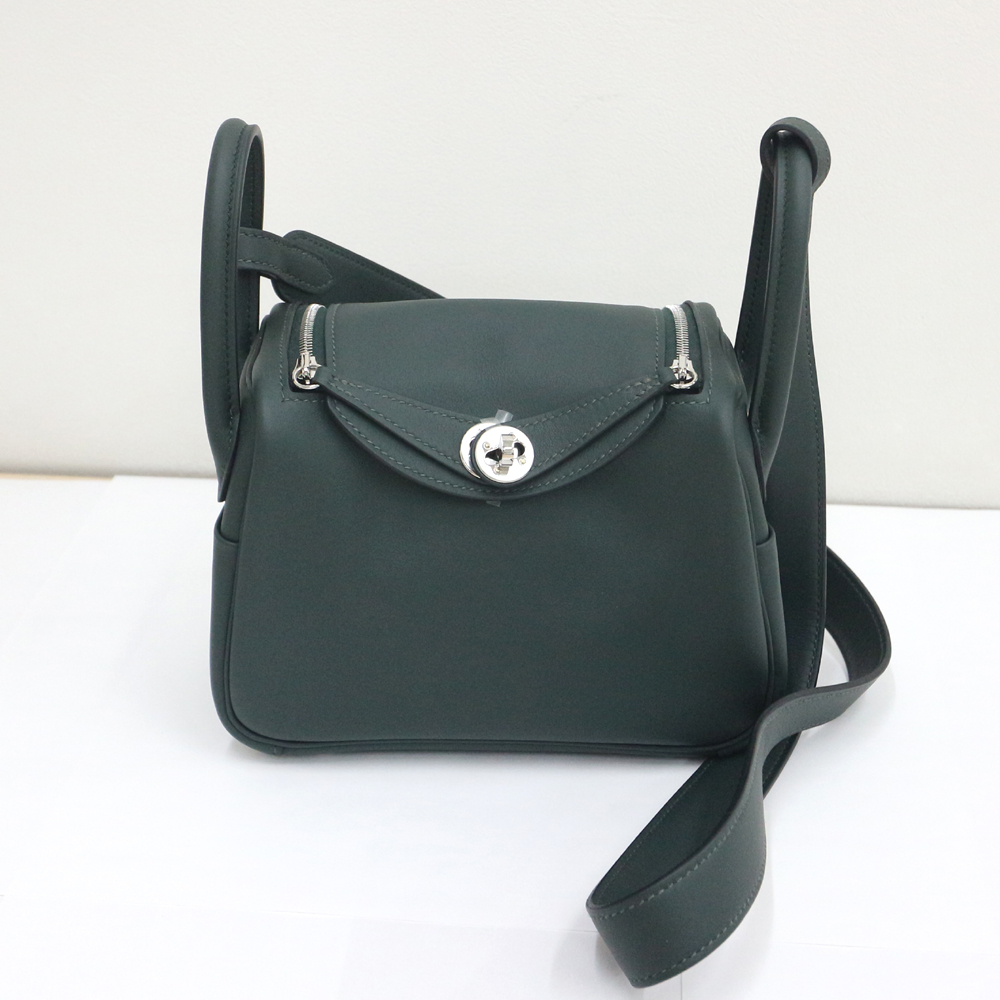 エルメス　リンディ ミニ 20 ヴェルソ スイフト/ヴェールフォンセ×ヴェールモワイヤン×シルバー金具 新品同様未使用品