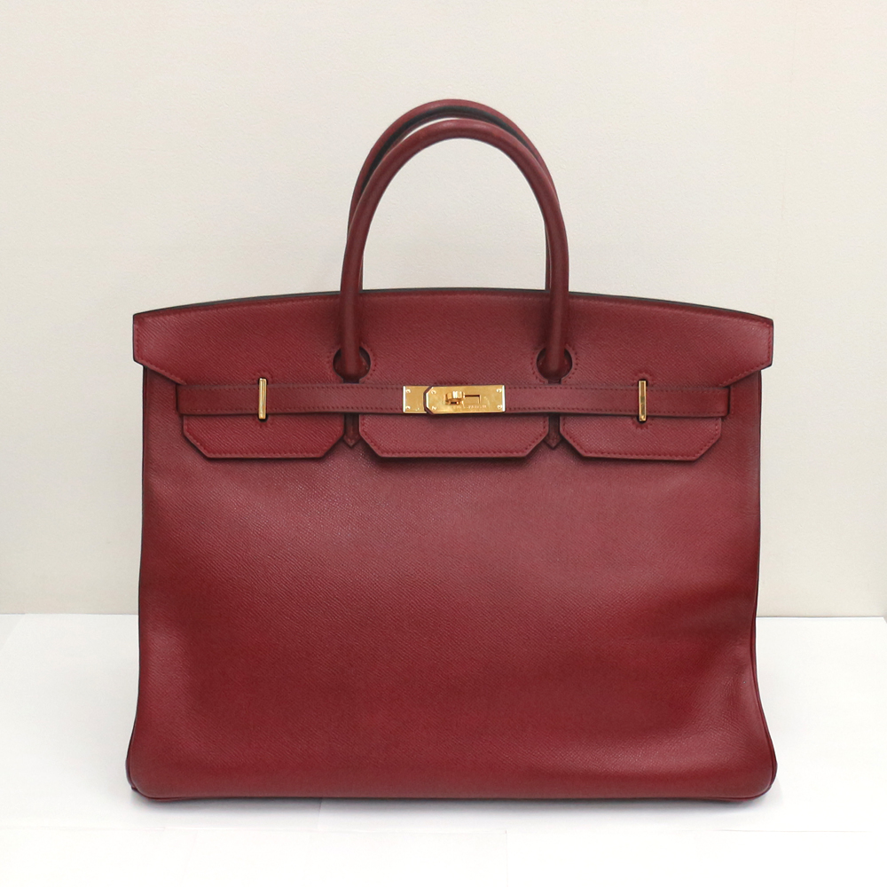 エルメス バーキン40cm　クシュベル/ボルドー(赤色) ゴールド金具