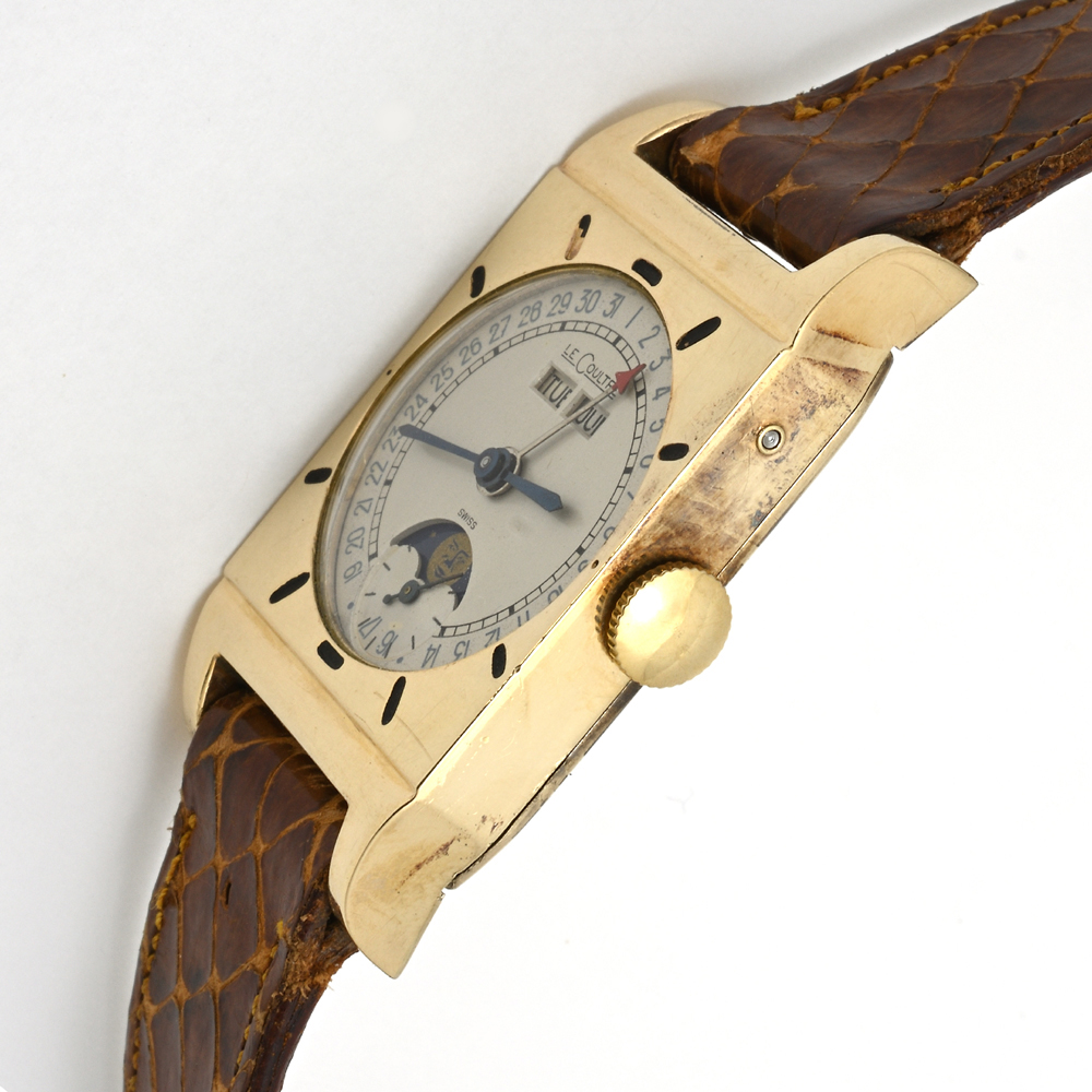 ルクルト  トリプルカレンダームーンフェイズ GF(金張り) 手巻 1950年前後 ミディアムサイズ アンティーク