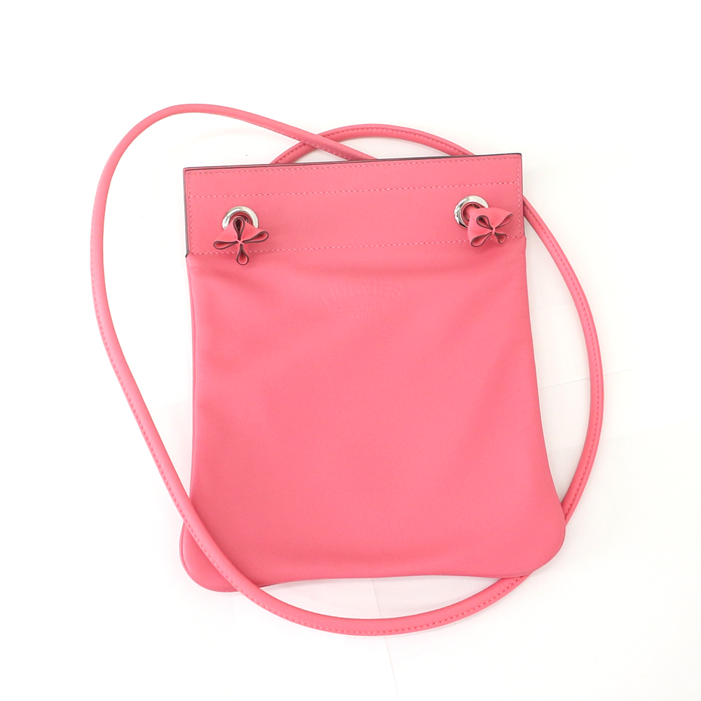 エルメス　サック アリーヌ ミニ ショルダーバッグ  アニューミロ×ヴォースイフト/ローズアザレ C刻印