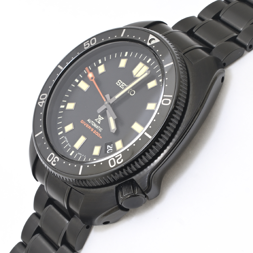 セイコー  プロスペックス 1970 メカニカルダイバーズ 現代デザイン 世界限定1000本  SBDX051(8L35-01N0)  自動巻 SS(ブラック硬質コーティング) 2022年 メンズ 【美品】