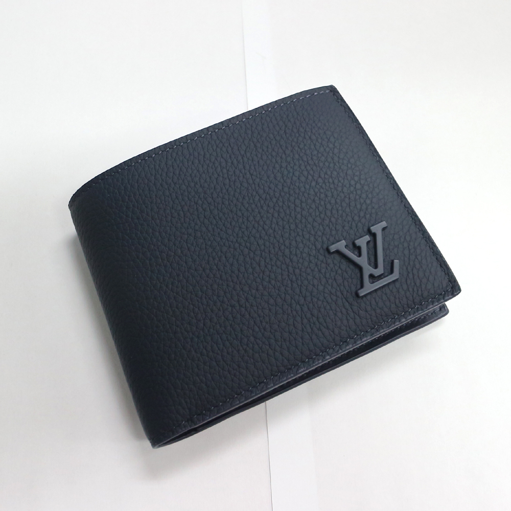 ルイヴィトン ポルトフォイユ・マルコ 2つ折り財布　LVアエログラム/インクブルー　M11488　新品同様未使用品