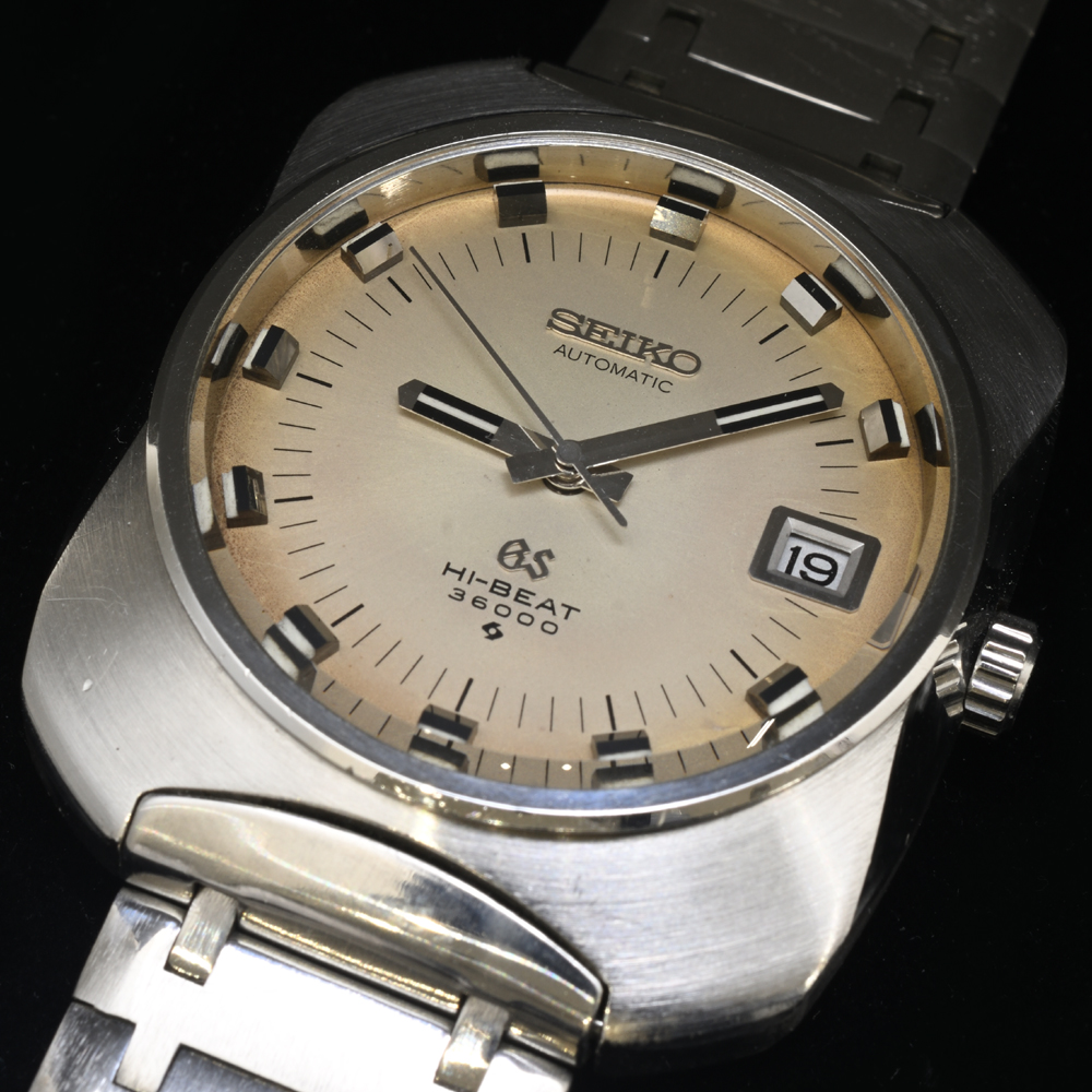 グランドセイコー 61GS 座布団ケース 36000ハイビート 6145-8020 SS 自動巻 1969年製 メンズ