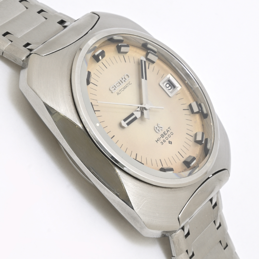 グランドセイコー 61GS 座布団ケース 36000ハイビート 6145-8020 SS 自動巻 1969年製 メンズ