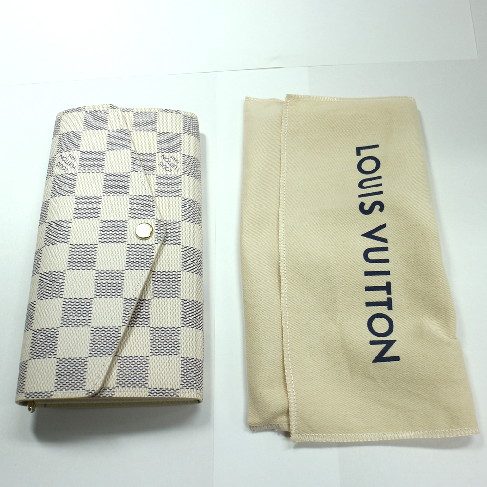 ルイヴィトン ポルトフォイユ・サラ 2つ折り長財布 ダミエアズール N63208 新品同様未使用品