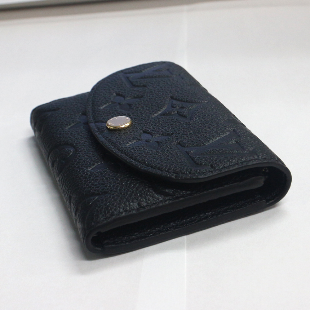 ルイヴィトン ポルトモネ・ロザリ コインケース カードケース モノグラムアンプラント/ノワール M81455 新品同様未使用品