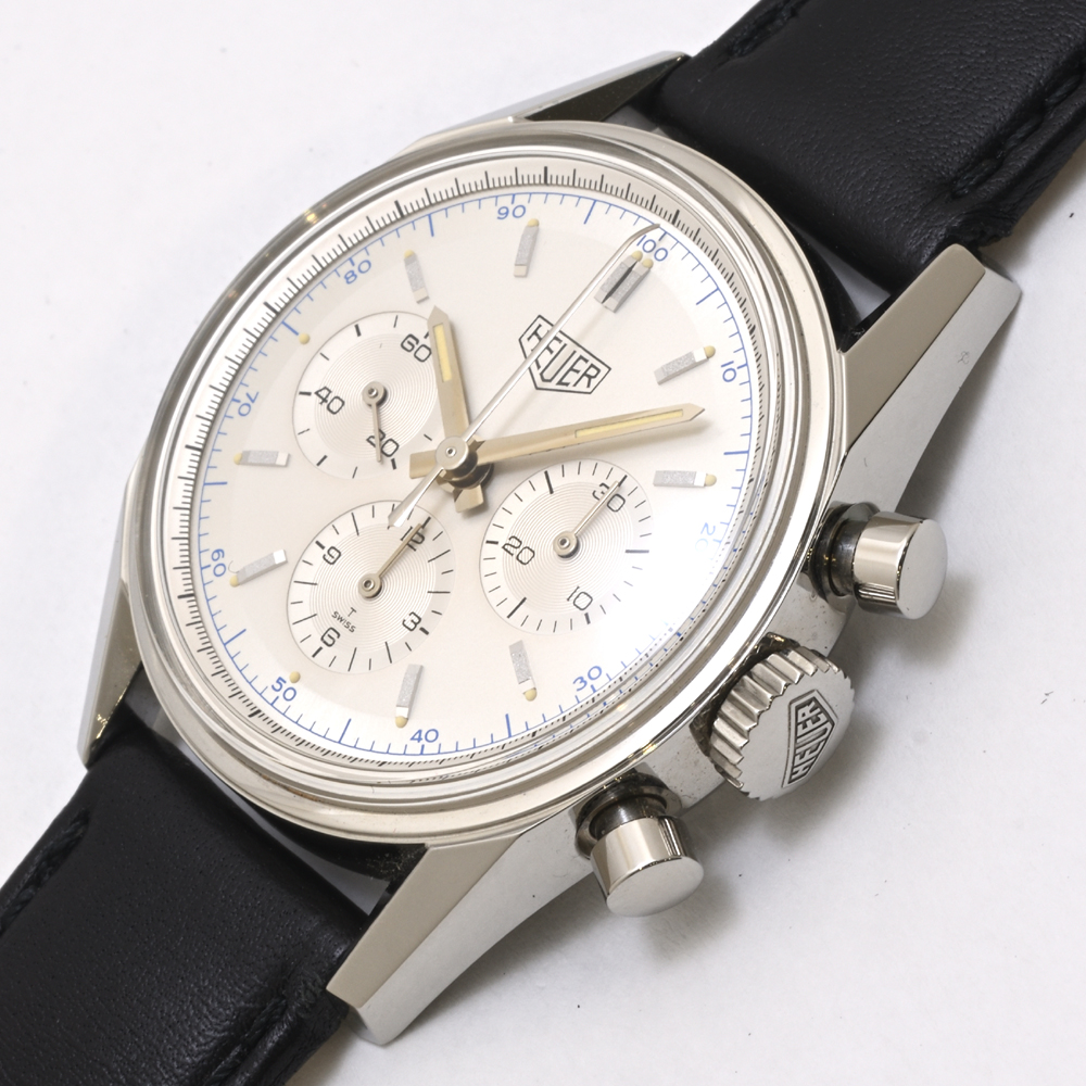 タグホイヤー クラシック カレラ クロノ CS3110 SS 手巻 革 1990年代後期 メンズ
