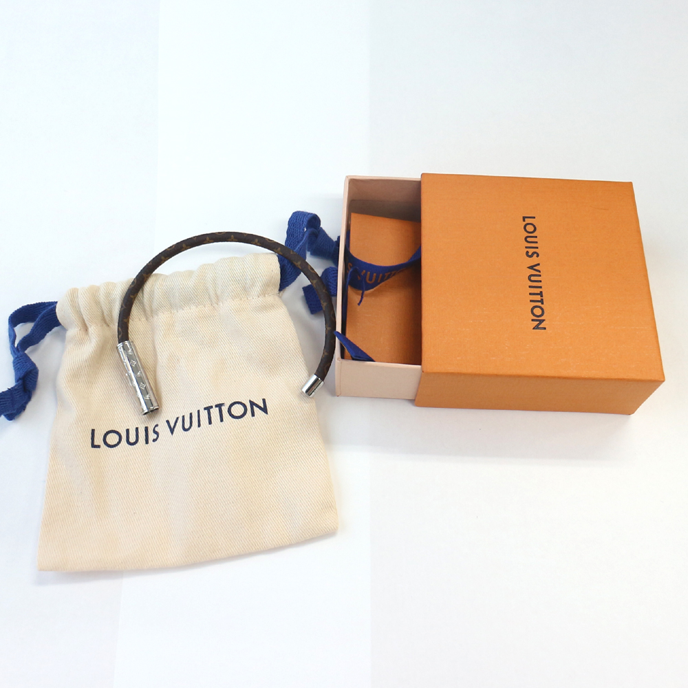 ルイヴィトン ブレスレット・LV コンフィデンシャル モノグラム×シルバー金具 M4858E 美品
