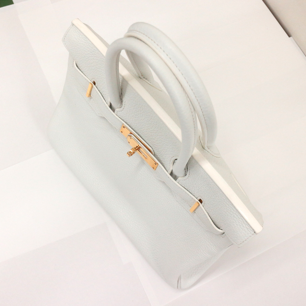 エルメス バーキン30cm トリヨンクレマンス/ホワイト×ゴールド金具 T刻印 エルメスにてクリーニング済