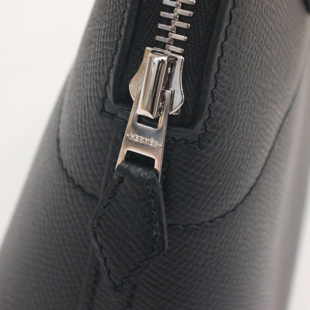 エルメス ボリード27 エプソン/ブラック×シルバー金具 Z刻印 エルメスにてクリーニング済み