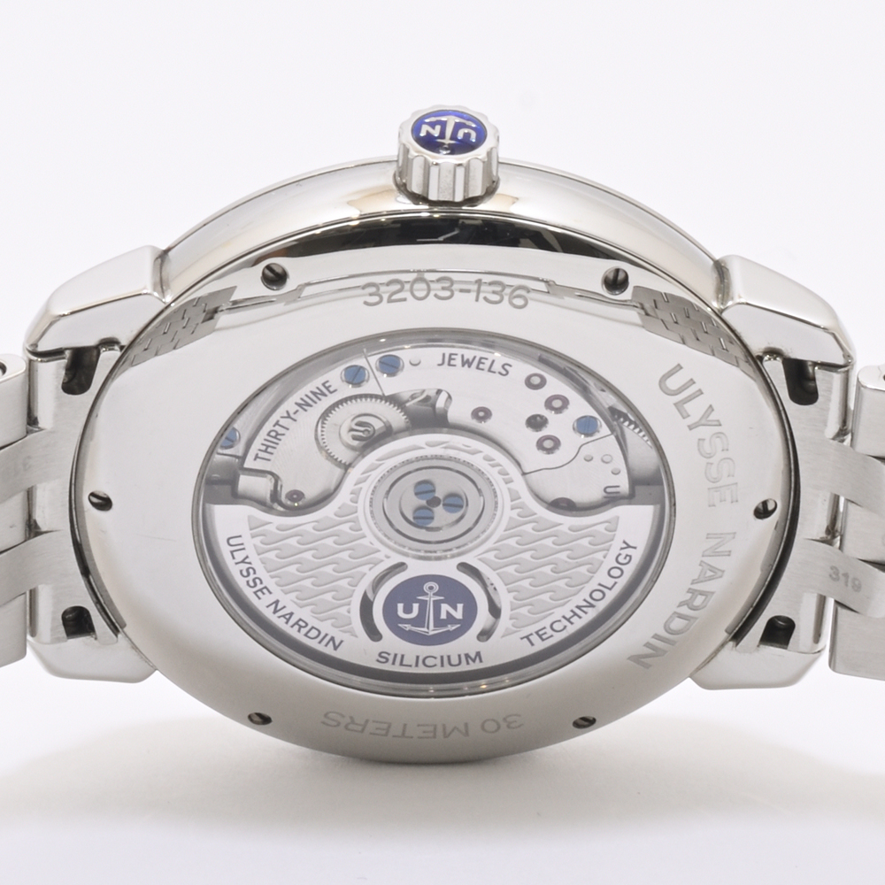 ユリスナルダン クラシコ マニュファクチュール 3203-136/E2 自動巻 SS グラン・フー文字盤 メンズ