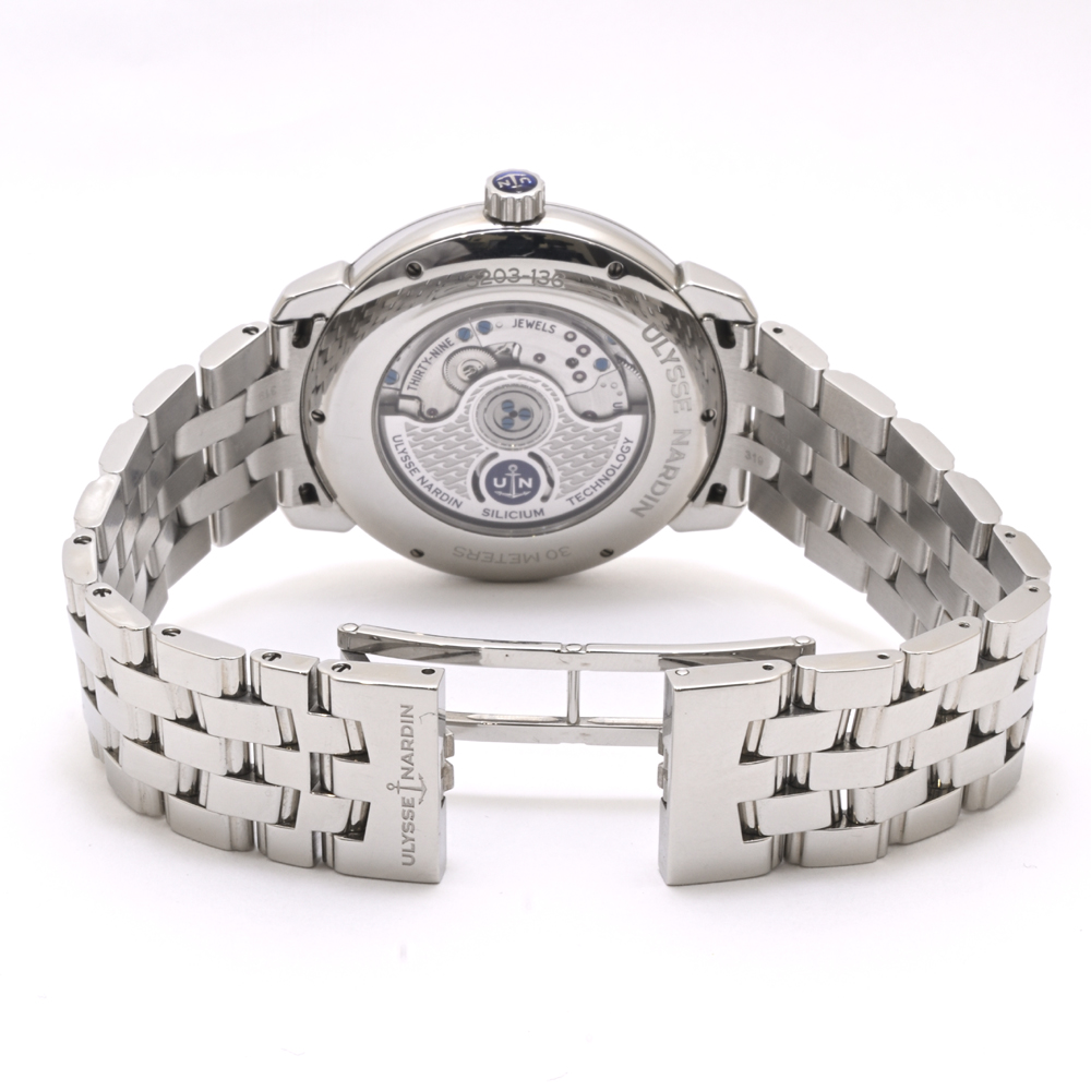 ユリスナルダン クラシコ マニュファクチュール 3203-136/E2 自動巻 SS グラン・フー文字盤 メンズ