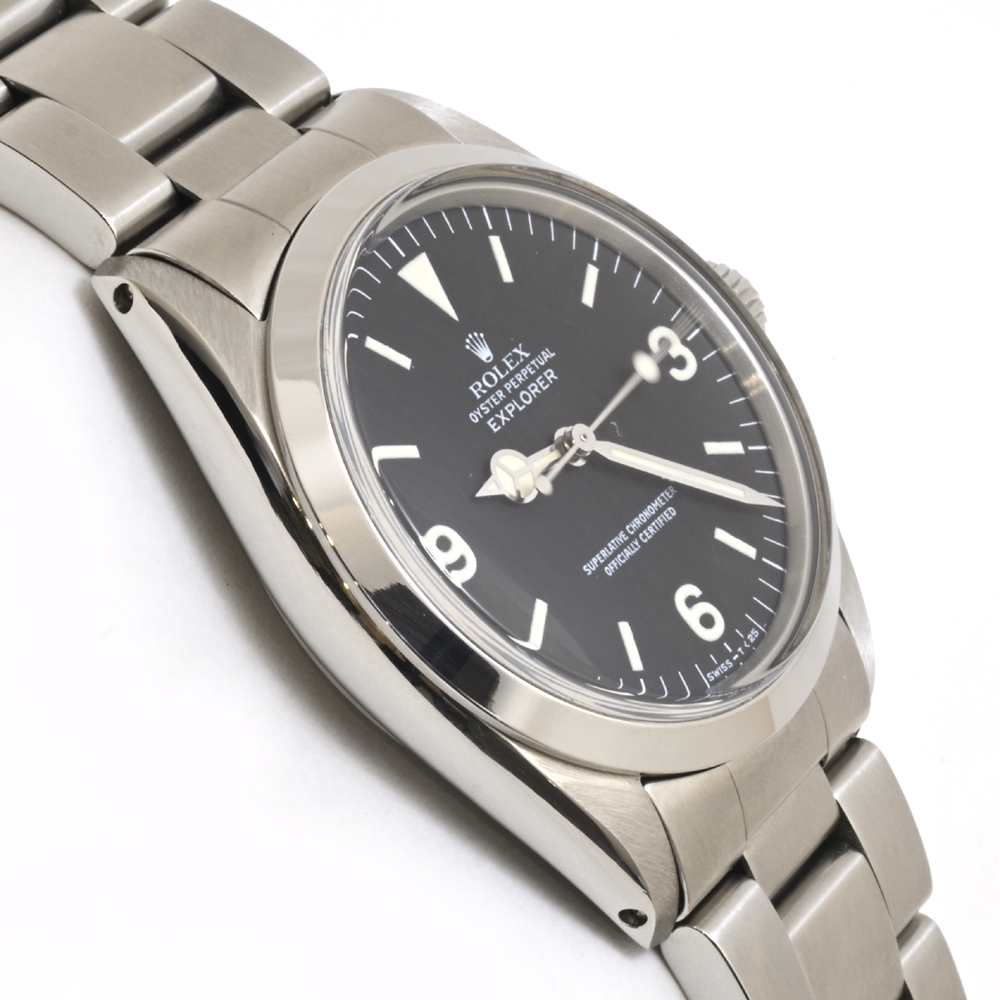 ロレックス エクスプローラー 1016 SS 自動巻 トリチウム 1988年頃(R番) メンズ アンティーク
