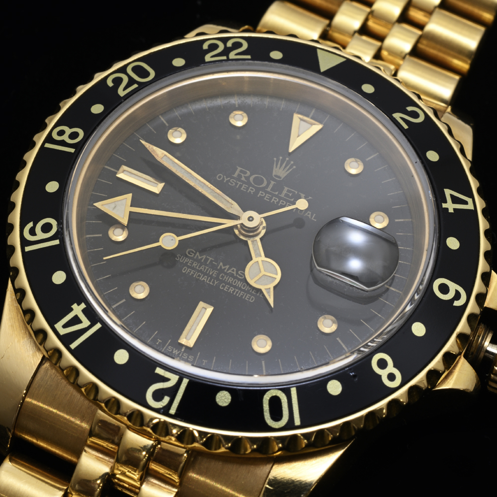 ロレックス GMTマスター 16758 K18YG 自動巻 フジツボ 1984年頃 メンズ