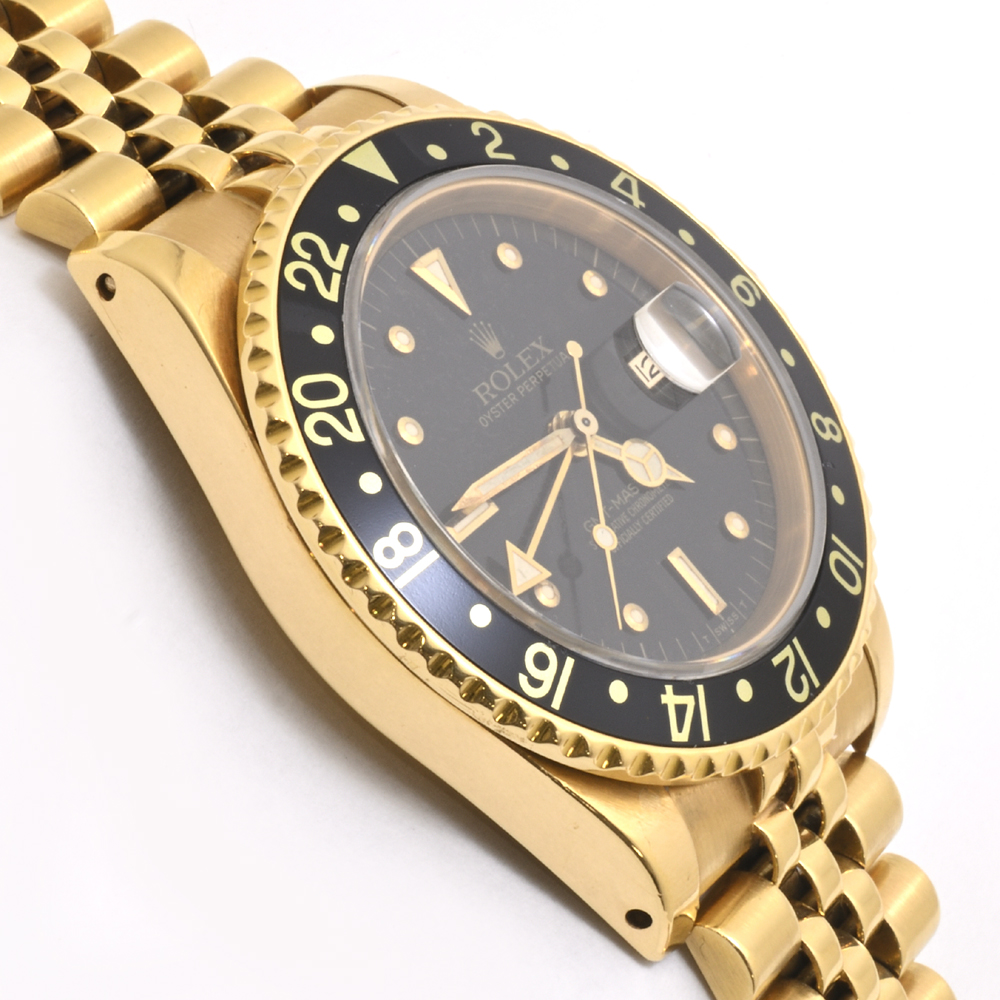 ロレックス GMTマスター 16758 K18YG 自動巻 フジツボ 1984年頃 メンズ