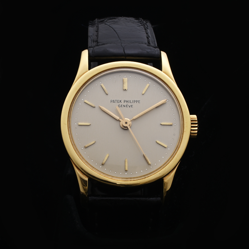 パテックフィリップ カラトラバ REF.2555 CAL.27SC 手巻 K18YG 1959年 当時のギャラ付 メンズ アンティーク