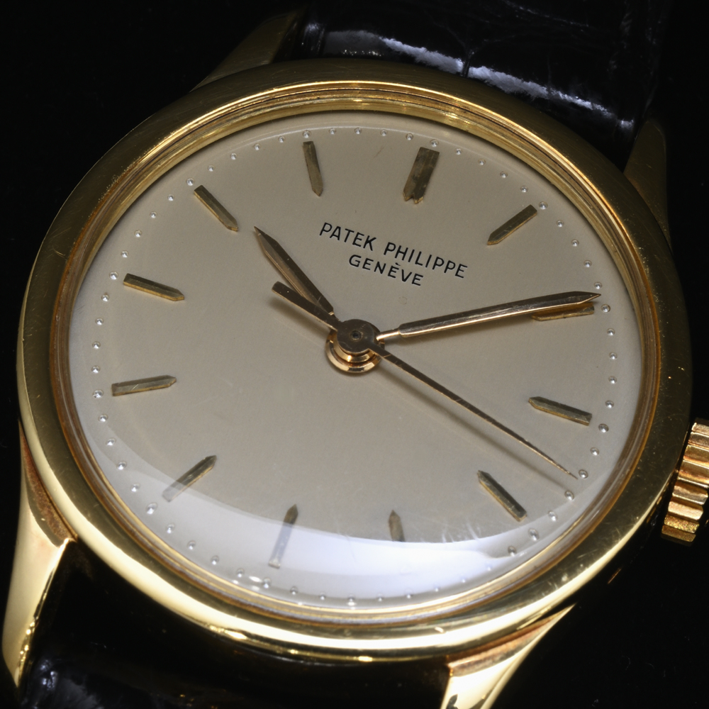 パテックフィリップ カラトラバ REF.2555 CAL.27SC 手巻 K18YG 1959年 当時のギャラ付 メンズ アンティーク
