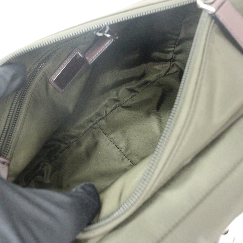 プラダ ショルダーバッグ スピードロック Re-Nylon レザー 2VH192_2DMG_F0334_V_OOP 新品同様未使用品