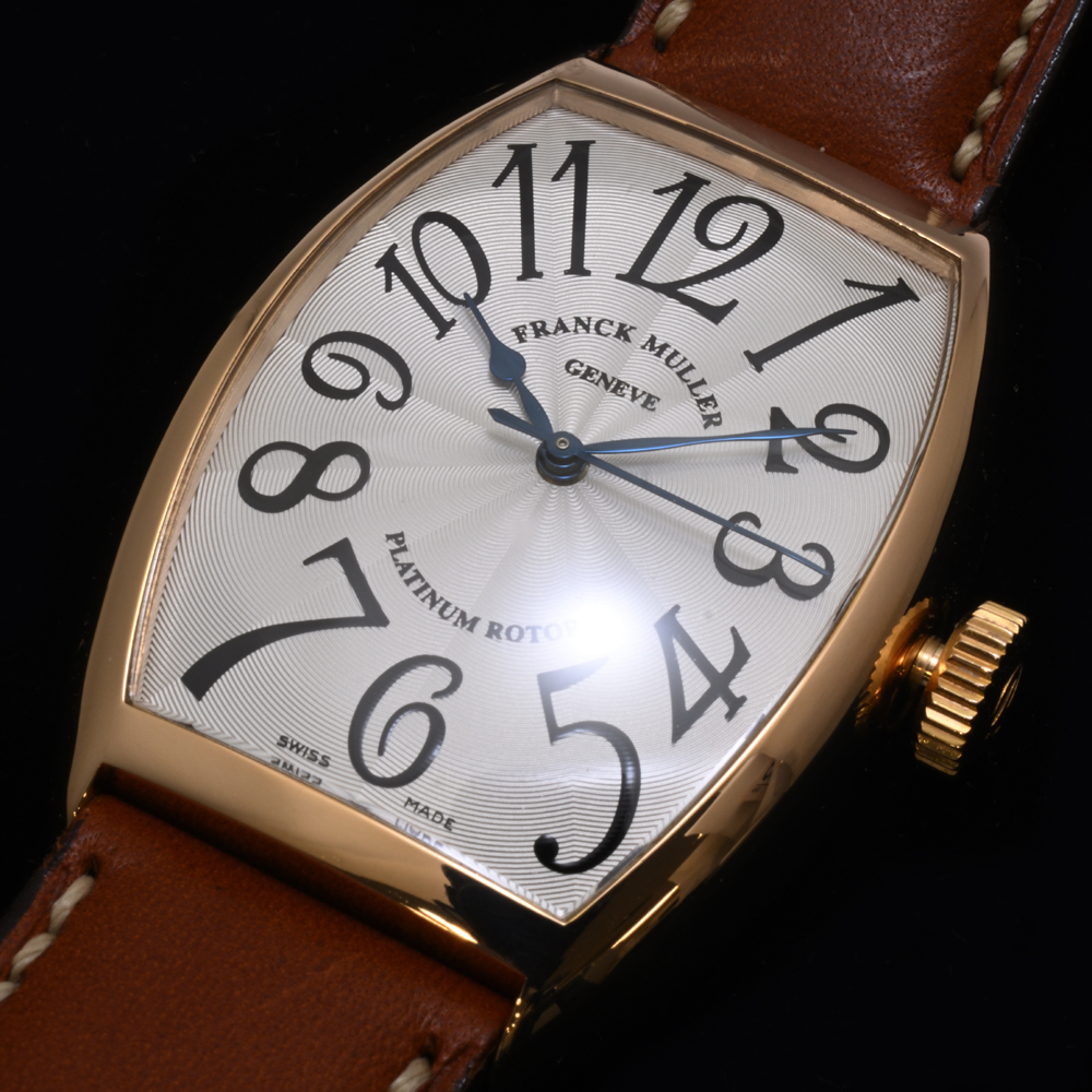 フランクミュラー トノーカーベックス 5850 SC 自動巻 K18PG メンズ